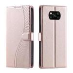 For Xiaomi Poco X3 / X3 Pro / X3 NFC Voltage Ultra-thin Dot Leather Phone Case(Rose Gold)