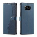 For Xiaomi Poco X3 / X3 Pro / X3 NFC Voltage Ultra-thin Dot Leather Phone Case(Blue)