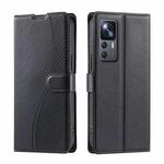 For Xiaomi 12T / 12T Pro Voltage Ultra-thin Dot Leather Phone Case(Black)