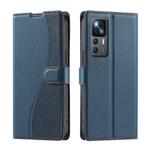 For Xiaomi 12T / 12T Pro Voltage Ultra-thin Dot Leather Phone Case(Blue)