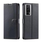 For Xiaomi Poco F5 Pro Voltage Ultra-thin Dot Leather Phone Case(Black)