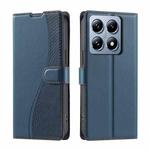For Xiaomi 14T Voltage Ultra-thin Dot Leather Phone Case(Blue)
