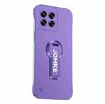 For Xiaomi 14 Pro Baking Varnish 360 Rotate Holder No Frame PC Phone Case(Purple)