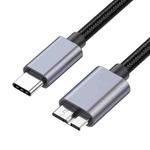 10Gbps USB-C / Type-C 3.1 to Micro B Mobile Hard Disk Adapter Cable, Length:0.3m