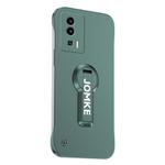 For Redmi K60 Pro Baking Varnish 360 Rotate Holder No Frame PC Phone Case(Green)