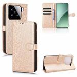 For Xiaomi 15 Honeycomb Dot Texture Leather Phone Case(Gold)