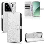 For Xiaomi 15 Honeycomb Dot Texture Leather Phone Case(Silver)