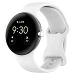 For Google Pixel Watch 3 45mm Official Silicone Watch Band(White)