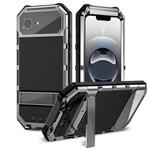 For iPhone 16e R-JUST Life Waterproof Dustproof Shockproof Holder Phone Case(Silver)