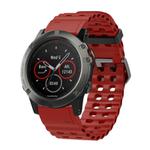 For Garmin 26mm Ocean Quick Release Silicone Watch Band(Wine Red)