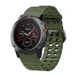 For Garmin 22mm Ocean Quick Release Silicone Watch Band(Army Green)