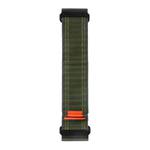 For Garmin 26mm Nylon Loop Hook And Loop Fastener Quick Release Watch Band(Army Green)