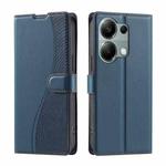 For Redmi Note 13 Pro 4G Global Voltage Ultra-thin Dot Leather Phone Case(Blue)