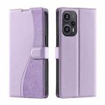 For Redmi Note 12 Turbo 5G Voltage Ultra-thin Dot Leather Phone Case(Purple)