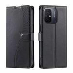 For Redmi 11A 4G Global Voltage Ultra-thin Dot Leather Phone Case(Black)