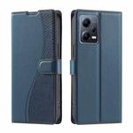 For Redmi Note 12 5G Global Voltage Ultra-thin Dot Leather Phone Case(Blue)