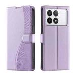 For Redmi K70 Voltage Ultra-thin Dot Leather Phone Case(Purple)