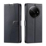 For Redmi A3 4G Global Voltage Ultra-thin Dot Leather Phone Case(Black)