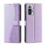 For Redmi Note 10 Pro 4G Global Voltage Ultra-thin Dot Leather Phone Case(Purple)