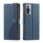 For Redmi Note 10 Pro 4G Global Voltage Ultra-thin Dot Leather Phone Case(Blue)