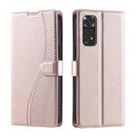 For Redmi Note 11S 4G / 11 4G Global Voltage Ultra-thin Dot Leather Phone Case(Rose Gold)