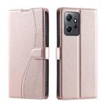 For Redmi Note 12 4G Global Voltage Ultra-thin Dot Leather Phone Case(Rose Gold)