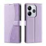 For Redmi Note 14 5G Voltage Ultra-thin Dot Leather Phone Case(Purple)