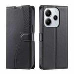 For Redmi Note 14 4G 163.25mm Voltage Ultra-thin Dot Leather Phone Case(Black)