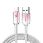 JOYROOM S-A42 Crystal Clear Series Fast Charging Data Cable, USB to Type-C Cable, Length: 1.2m(White)