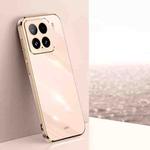 For Xiaomi 15 XINLI Straight Edge 6D Electroplate TPU Phone Case(Pink)