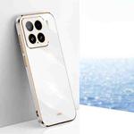 For Xiaomi 15 XINLI Straight Edge 6D Electroplate TPU Phone Case(White)