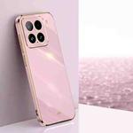 For Xiaomi 15 XINLI Straight Edge 6D Electroplate TPU Phone Case(Cherry Purple)