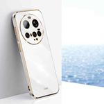 For Xiaomi 15 Ultra XINLI Straight Edge 6D Electroplate TPU Phone Case(White)