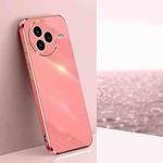 For Xiaomi Civi 5 Pro XINLI Straight Edge 6D Electroplate TPU Phone Case(Hawthorn Red)