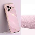 For Xiaomi Civi 5 Pro XINLI Straight Edge 6D Electroplate TPU Phone Case(Cherry Purple)