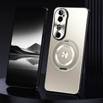 For vivo S19 Rotating Holder Frosted Metal Phone Case(Titanium)