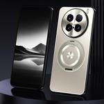 For vivo X100 Ultra Rotating Holder Frosted Metal Phone Case(Titanium)