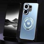 For vivo S30 Pro mini Rotating Holder Frosted Metal Phone Case(Blue)