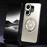 For vivo S30 Pro mini Rotating Holder Frosted Metal Phone Case(Titanium)