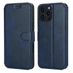 For iPhone 16 Pro Shockproof PU + TPU Leather Phone Case(Blue)