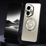 For Honor 300 Rotating Holder Frosted Metal Phone Case(Titanium)