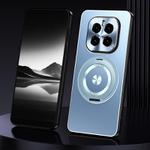 For Honor GT Pro Rotating Holder Frosted Metal Phone Case(Blue)