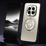 For Honor GT Pro Rotating Holder Frosted Metal Phone Case(Titanium)