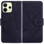 For Redmi Note 14 4G 164.84mm Tiger Embossing Pattern Leather Phone Case(Black)