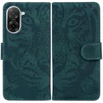 For Redmi A5 4G 173.3mm Tiger Embossing Pattern Leather Phone Case(Green)
