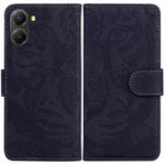 For Redmi Turbo 4 / Xiaomi Poco X7 Pro Tiger Embossing Pattern Leather Phone Case(Black)