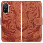 For Redmi A5 4G 171.7mm Tiger Embossing Pattern Leather Phone Case(Brown)