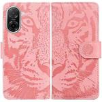 For Redmi A5 4G 171.7mm Tiger Embossing Pattern Leather Phone Case(Pink)