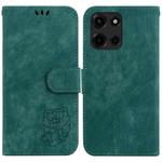 For Motorola Moto G 5G 2025 Little Tiger Embossed Leather Phone Case(Green)