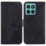 For Motorola Edge 60 Fusion / Edge 5G 2025 Little Tiger Embossed Leather Phone Case(Black)